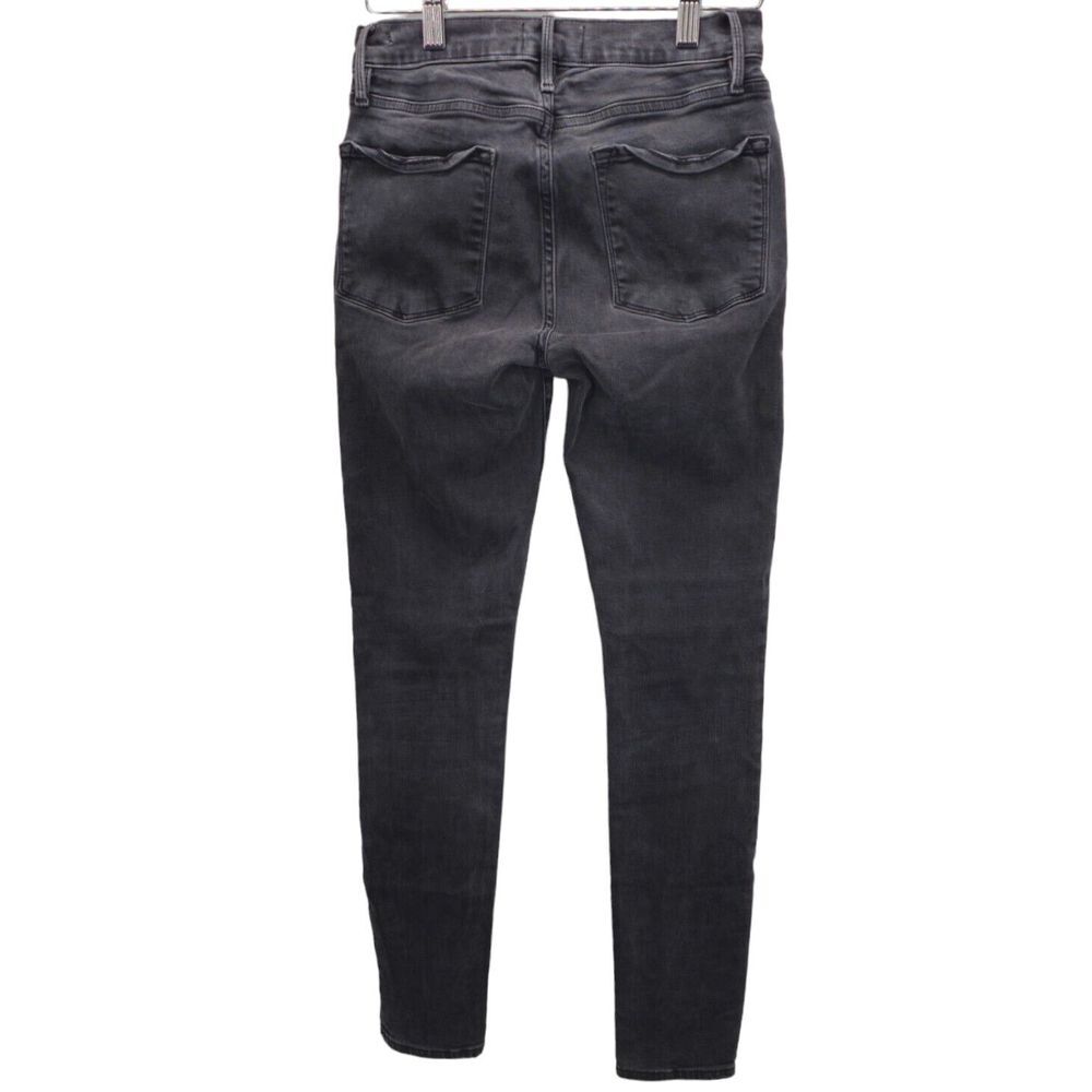 FRAME Le Skinny Jeanne Jeans Wheatley Black Women's 27 Stretch Denim Designer - Picture 3 of 16